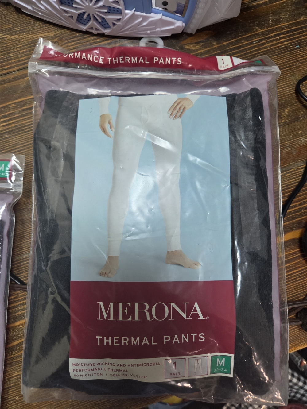 Merona Men’s Thermal Pants - Black, Medium